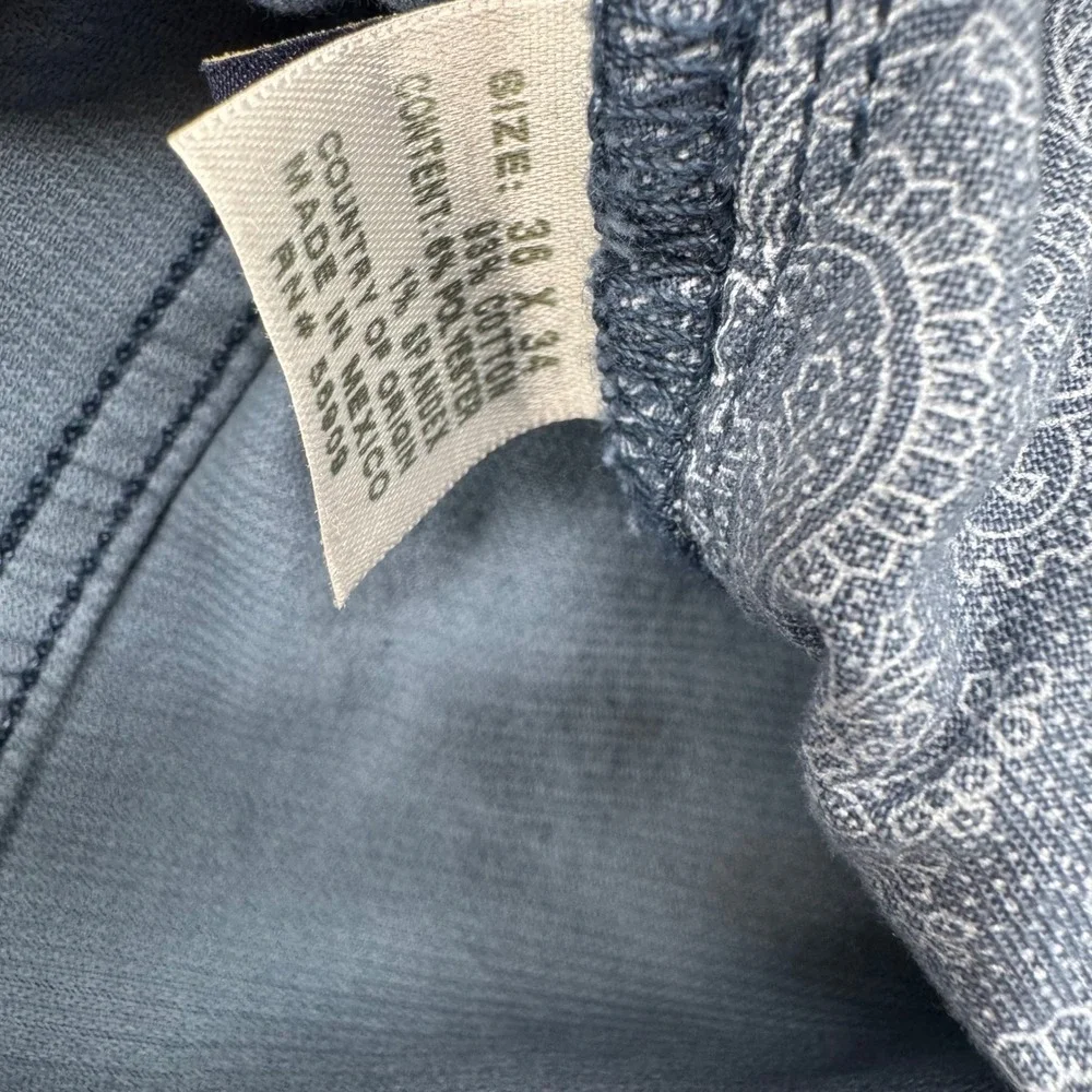 Cremieux Corbin Corduroy Pants Mens 36x34 Blue Straight Fit 5-Pocket New